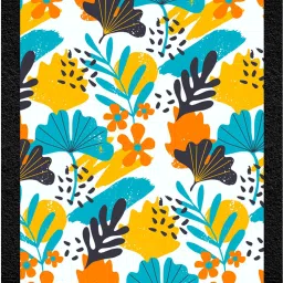 Wall Profile "Artistic Nature Print with Playful Leaves Wall Decor" (11x14 inch) Digital Reprint 11 inch x 2 inch Painting-image-69