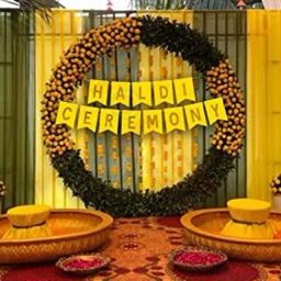HaldiCeremony Banner for Girls, Boys haldi Rasam and Wedding Celebration Decor.. Banner-image-48