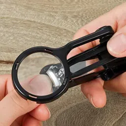 OMUDA Stainless steel nail clippers with magnifying glass-image-97