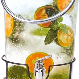 5500ML Dispenser Glass Pitcher Used for Beer Cocktails Juice Cold Drink Bottom Loading Water Dispenser-image-15