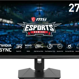 MSI Optix 68.58 cm (27 inch) WQHD IPS Panel MSI Optix MAG274QRF-QD Esports Gaming Monitor - 27" WQHD(2560x1440), Flat, Rapid IPS, 165Hz, 1ms GTG Response Time, Quantum Dot, HDR, G-sync Compatible, VESA Mounting, USB Type C, Display,HDMI, Black Gaming Monitor (Optix MAG274QRF QD)-image-21