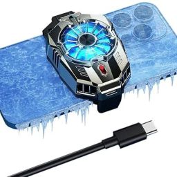 SSR Phone Cooler for Gaming, Universal Moblie Cooler with Two Cooling Speeds, 1 Fan Cooling Pad with Adjustable Height-image-38
