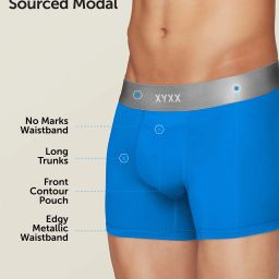 xyxx Pack of 2 Illuminati Intellisoft Micro Modal Color Blocked Solid Men Trunk image 4