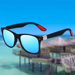Polarized Wayfarer Sunglasses (Free Size)-image-5