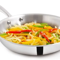 Triply Stainless Steel Fry Pan with Long Handle - 9.4 inch Fry Pan 24 cm diameter 1.7 L capacity-14