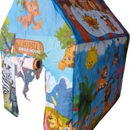 Foldable Play Tent – Jungle Scene with Cartoon Characters-image-88