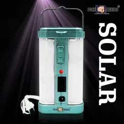 Solar Rechargeable 4 Side Tube With 2 Mode Extra Bright Lantern Outdoor / Travel Torch-12