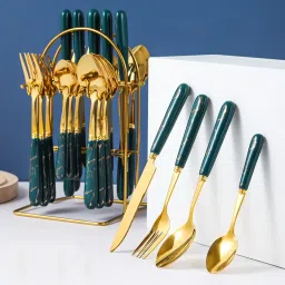 GREEN SOCOTRA CUTLERY SET Stainless Steel Cutlery Set-25