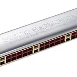 Harmonica Study-24 Holes Harmonica Tremolo Key of C with Cleaning Cloth Box-image-21