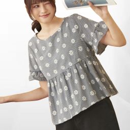 Casual Regular Sleeves Printed Women Multicolor Top-image-4