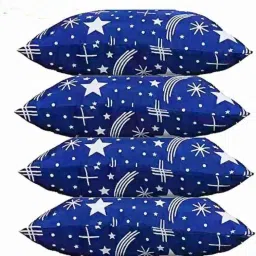 luxury Cotton Abstract, Solid Sleeping Pillow Pack of 4-14