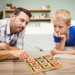 blue seed Classic Game Board for Kids Strategy Brain Puzzle Tic Tac Toe Zero &Cross Puzzle image 5
