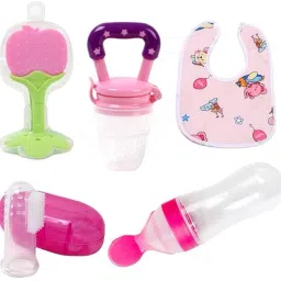 5pcs Combo Set For Your New Born Babies01 Teether and Feeder-14