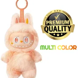 Premium Labubu toy Plush Toy Soft Bunny Keychain Figure [ Random Color - 1 Pc ] - 17 cm-3