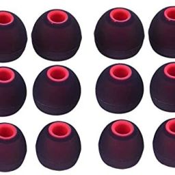 BBS TECH red 12 pcs es cover only for one plus es Silicone replacement In The Ear Headphone Cushion-image-51
