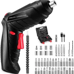47 in 1 Electric Bits Set | Rechargeable Screw Gun | Combination Screwdriver Set 47 in 1 Electric Bits Set Cordless Drill-image-76