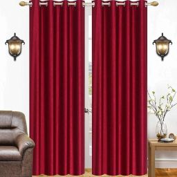 213 cm (7 ft) Polyester Semi Transparent Door Curtain (Pack Of 2)-16
