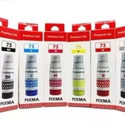 GPN PRINT GI-73 Ink Bottle for Compatible Canon Pixma G570G670,G550 Printers(All 6 Colors) Black + Tri Color Combo Pack Ink Bottle-image-88
