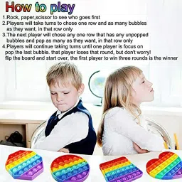 j k international Pop it Toy Set Atcan 4 Pcs Combo Popping Toys image 4