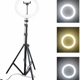 OSMAYO 10 inch Big Selfie Ring Light with 7ft Tripod Stand and Phone Holder Ring Flash-42