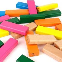 radhya accessories Stacking Tower Blocks Toys – 54 Pcs Wooden Tumbling Tower Blocks, Stacking image 3