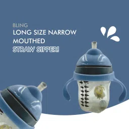 Baby Sipper With Silicone Straw And Easy To Grip Handle -240 ML-image-48