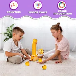 wembley Giraffe Balancing Stacking Game for Kids 2 Players Tabletop Interactive Fun image 4