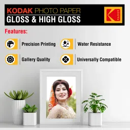 kodak High Gloss Photo Paper (1 x 100 sheets) 4R (4x6) 180 gsm Photo Paper image 4