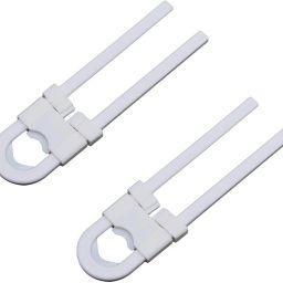 Sliding Child Safety Cabinet Locks, U Shaped Baby Proof Cupboard Kitchen Lock, Childproof Cabinet Latch Kid Safety for Knobs and Handles Home Furniture Door,Pack of 2-18