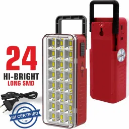 High-Bright 24 Extra Bright LED With Android Charging Support For Home Usage 5 hrs Flood Lamp Emergency Light-5