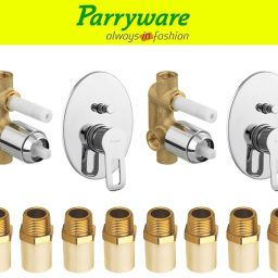 Pluto concealed Diverter Body , Upper Part MTA 8 pic set of 2 pic 242 Pluto Diverter with upper trim Diverter | Brass MTA 3/4 x 1/2 | Complete set Diverter Faucet-image-46