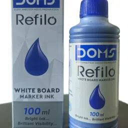 Refilo White Board Marker Ink| Blue | Pack of 2 | Each bottle contains 100 ml Marker Refill-1