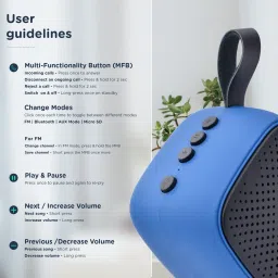 Pebble Comet 5 W Bluetooth Party Speaker image 4