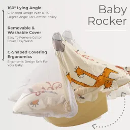 joyride Comfy Nest 5 in 1 Multi Purpose Carry Cot | Adjustable Handle | Anti-Mosquito | Rocker and Bouncer image 3