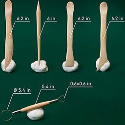 Levin 10pc Polymer Clay Tools Clay Sculpting Tools Modelling Tools for DIY Art Crafts Modeling Shaping Carving Dotting Lines Emboss Pottery Tools Kit image 2