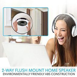 Pyle DUAL 8" BLUETOOTH CEILING / WALL SPEAKER PDICBT852RD image 2