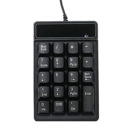 ruhza Wired Numeric Keypad, 19-Key Corded USB Number Pad External Numpad Portable Financial Accounting Numpad image 1