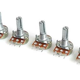 Electronic Spices pack of 5 10K ohm potentiometer, single variable resistor (Round) image 1