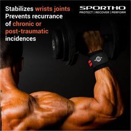 Nivia Weight Lifting Wrist Support with Thumb Loop Strap for Gym,Workout & Strength Training Exercise/Made of Velcro and Elastic Band for Men & Women - (Beginners) image 4