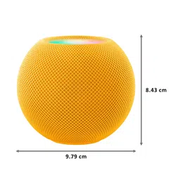 Apple HomePod Mini With Built-in Siri Smart Wi-Fi Speaker (360-Degree Audio, Yellow) image 2