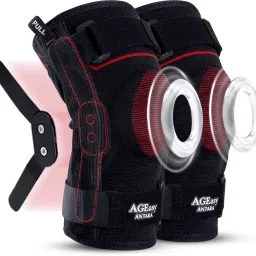 Comfort Hinged Knee Brace (Pair) Durable Hinge, Pain Relief for Men & Women Knee Support-21