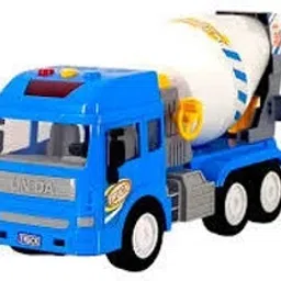 cement mixer toys with Friction Powered Unbreakable Plastic Truck(Light&Sound-14