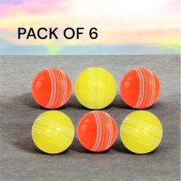 PVC Cricket Wind Balls, Set OF 6, Wind Ball for Matches & Practice Cricket Synthetic Ball-image-2