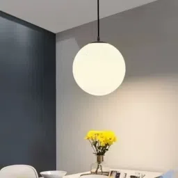 Black Color Hanging Light for Bedroom, Living Room (Bulbnot Included)(Pack of 1) Pendants Ceiling Lamp-20