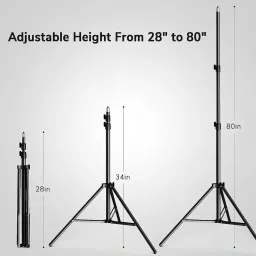 Deeshora Tripod Stand Holder with Height Adjustable,Stand 360 Rotation Tripod, Monopod, Tripod Ball Head, Tripod Kit image 4