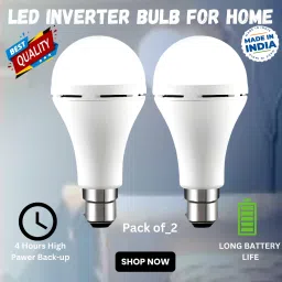 Rechargeable Emergency Bulb Inverter Bulb, 4Hr battery backup_Pack of 407BD406 4 hrs Bulb Emergency Light-picture-21