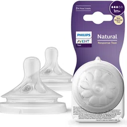 philips avent Natural Response Teat SCY963/02 | 1m+ age | Flow 3 | BPA free New Born Flow Nipple-picture-2