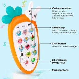 Smart Rabbit Phone Kids, Musical Sound Toys, Best Gift For Kids_NK16-20