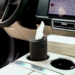 Car Tissue Paper Holder Cylinder 2.75 PU Leather Vehicle Tissue Dispenser-16