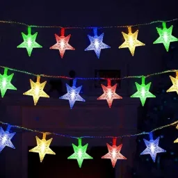 24 LEDs 4.19 m Multicolor Flickering Star Rice Lights-14